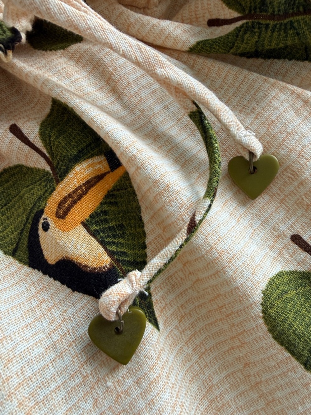 Farm Rio Tucano Toucan Bird Linen Blend Maxi Dress Cream Green Open back Small - Picture 13 of 14